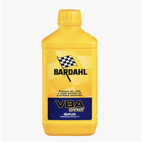 Aceite mezclador BARDAHL VBA SYNT de 1 litro para VESPA APE LAMBRETTA. Para sistemas de mezcla automáticos o manuales.