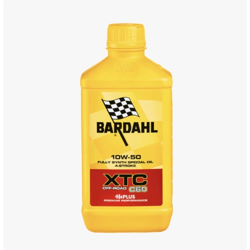 BARDAHL XTC C60 OFF-ROAD 10W-50 1 Liter 100% synthetisches Motorenöl für Motoren mit integrierten und separaten Getrieben mit Nass- oder Trockenkupplung VESPA APE LAMBRETTA FIAT ALFA ROMEO LANCIA