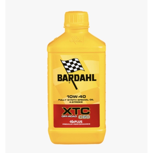 BARDAHL XTC C60 OFF-ROAD 10W-40 1 Liter 100% synthetisches Motorenöl für Motoren mit integrierten und separaten Getrieben mit Nass- oder Trockenkupplung VESPA APE LAMBRETTA FIAT ALFA ROMEO LANCIA