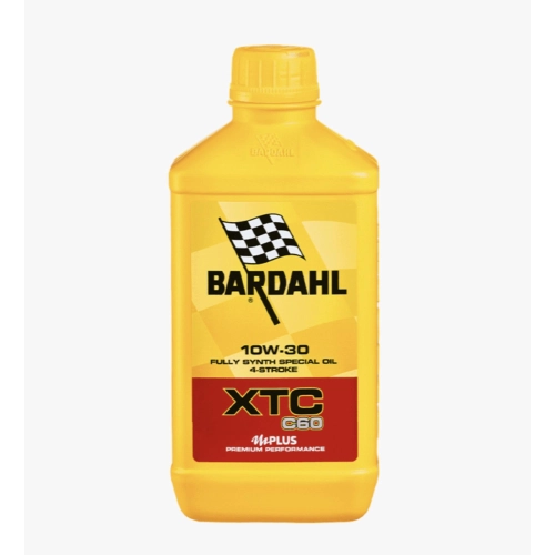 BARDAHL XTC C60 10W-30 1 litro Aceite de motor 100% sintético para motores con cajas de cambios integradas y separadas con embrague húmedo o seco VESPA APE LAMBRETTA FIAT ALFA ROMEO LANCIA