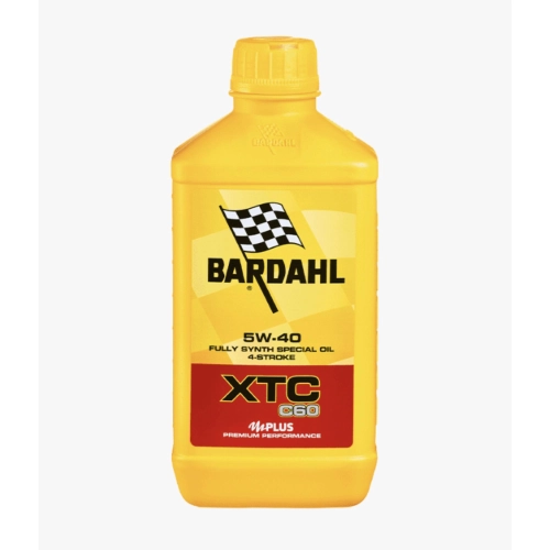 BARDAHL XTC C60 5W-40 1 Liter 100% synthetisches Motorenöl für Motoren mit integrierten und separaten Getrieben mit Nass- oder Trockenkupplung VESPA APE LAMBRETTA FIAT ALFA ROMEO LANCIA