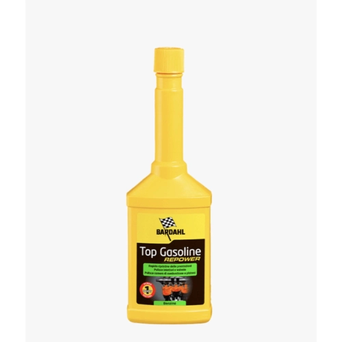L'additif pour essence BARDAHL TOP GASOLINE REPOWER nettoie l'ensemble du système d'injection GDI et PFI en un seul traitement. Sachet de 250 ml. Compatible avec Vespa, Ape, Lambretta, Fiat, Alfa Romeo et Lancia.