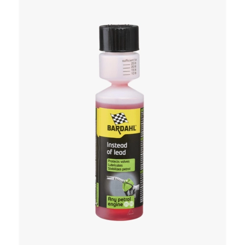 BARDAHL Aditivo para gasolina en lugar de plomo para coches de generaciones anteriores, útil para proteger las válvulas y sus asientos del desgaste, envase de 250 ml, VESPA APE LAMBRETTA FIAT ALFA ROMEO LANCIA