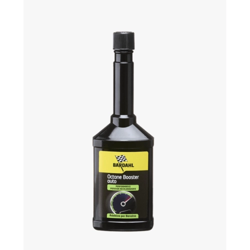 BARDAHL OCTANE BOOSTER, additif pour essence, augmente instantanément l'indice d'octane de l'essence. Sachet de 250 ml. Compatible avec Vespa, Ape, Lambretta, Fiat, Alfa Romeo et Lancia.