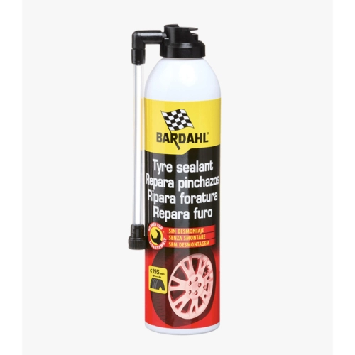 BARDAHL Réparation de crevaison et repartez immédiatement. Réparez et gonflez votre pneu instantanément. Sachet de 400 ml. Compatible avec Vespa, Ape, Lambretta, Fiat, Alfa Romeo et Lancia.