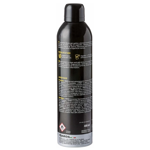 BARDAHL K9 Carbonpolitur Sprühschaumpolitur, glänzendes und schützendes Finish, 400 ml Packung, VESPA APE LAMBRETTA FIAT ALFA ROMEO LANCIA