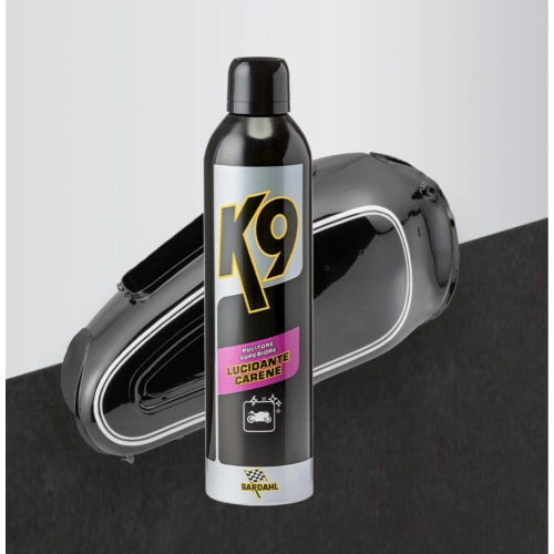 BARDAHL K9 Carbonpolitur Sprühschaumpolitur, glänzendes und schützendes Finish, 400 ml Packung, VESPA APE LAMBRETTA FIAT ALFA ROMEO LANCIA