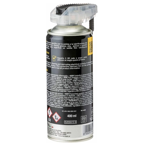 BARDAHL K9 ELECTRICAL CONTACTS spray para la limpieza y lubricación de contactos eléctricos con rápida evaporación, envase de 400 ml, VESPA APE LAMBRETTA FIAT ALFA ROMEO LANCIA