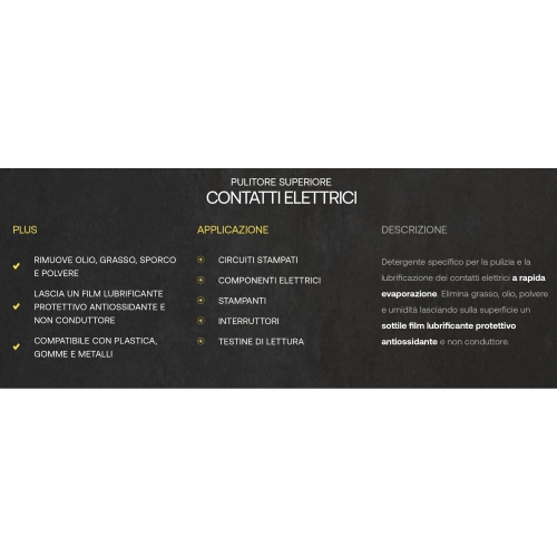 BARDAHL K9 ELECTRICAL CONTACTS spray para la limpieza y lubricación de contactos eléctricos con rápida evaporación, envase de 400 ml, VESPA APE LAMBRETTA FIAT ALFA ROMEO LANCIA