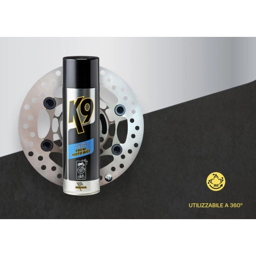 BARDAHL K9 MOTORCYCLE-BIKE BRAKES spray for removing deposits on the braking and clutch systems, 500 ml pack, VESPA, APE, LAMBRETTA, FIAT, ALFA ROMEO, LANCIA