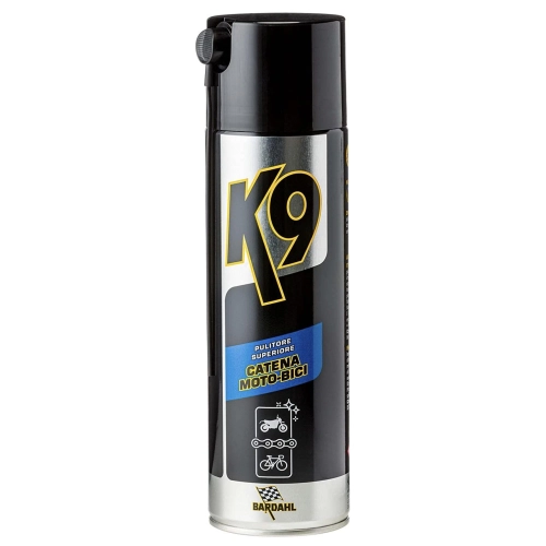 BARDAHL K9 Motorcycle Bike Chain Cleaner Spray removes the most stubborn dirt from the chain, swingarm and all transmission parts 500 ml pack VESPA APE LAMBRETTA FIAT ALFA ROMEO LANCIA