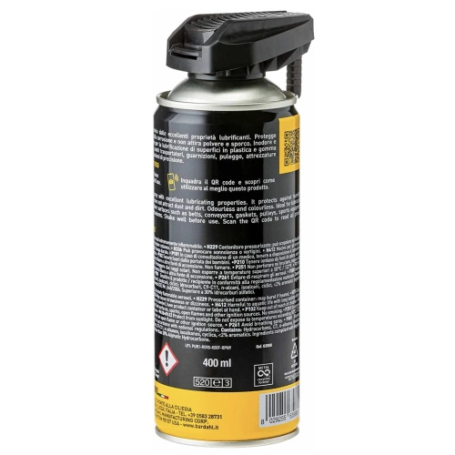 BARDAHL K9 Silicone Lubricant Spray Protects from moisture and corrosion and does not attract dust and dirt 400 ml pack VESPA APE LAMBRETTA FIAT ALFA ROMEO LANCIA