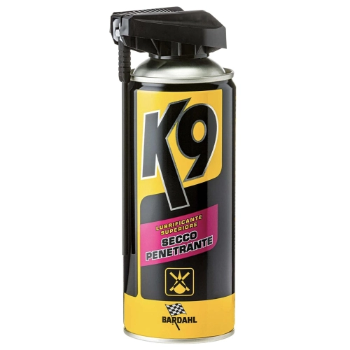 Spray BARDAHL K9 Lubrificante secco penetrante contenente PTFE asciuga rapidamente creando una pellicola protettiva secca confezione da 400 ml VESPA APE LAMBRETTA FIAT ALFA ROMEO LANCIA