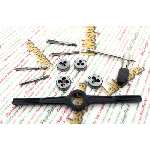Kit de herramientas de roscado macho y hembra de 10 piezas para VESPA LAMBRETTA MOTO GUZZI SCOOTER