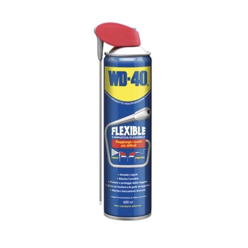 WD-40 Spray 600 ml FLEXIBLE flexible straw unlocking lubricant multipurpose anti-corrosion protective double position professional system WD 40 VESPA APE LAMBRETTA