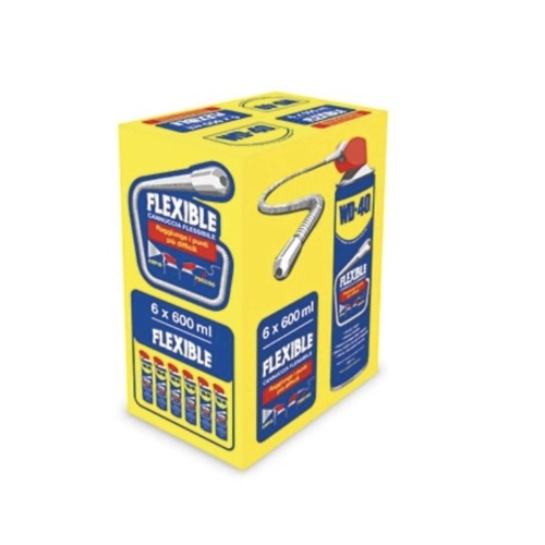 WD-40 Spray 600 ml FLEXIBLE flexible straw unlocking lubricant multipurpose anti-corrosion protective double position professional system WD 40 VESPA APE LAMBRETTA