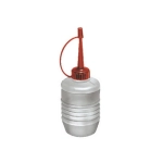 Aceitera de 60 ml para VESPA APE LAMBRETTA con depósito de polietileno flexible, resistente al aceite y a ácidos ligeros, para rellenar el aceite del motor y lubricar piezas.