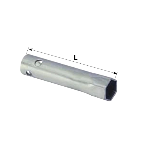 Zündkerzensteckschlüssel 21 mm für VESPA 50 80 90 125 160 180 200 (langes Rohr, 120 mm)