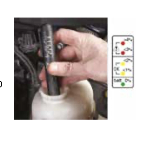 Testeur d'eau pour liquide de frein sur VESPA, APE, MOTO GUZZI, LAMBRETTA et voitures anciennes