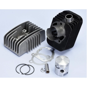 Kit cylindre en fonte POLINI 140.0133/10R RACING Ø 43 mm avec axe de 10 mm pour échappement PIAGGIO 50 SI BRAVO CBA ECO avec trous de suralimentation