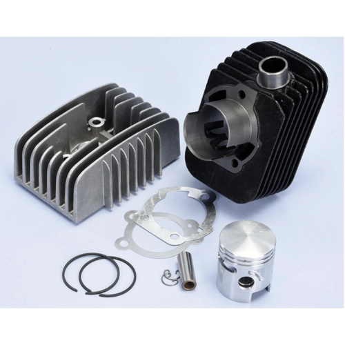 Kit cylindre en fonte POLINI 140.0133/10R RACING Ø 43 mm avec axe de 10 mm pour échappement PIAGGIO 50 SI BRAVO CBA ECO avec trous de suralimentation