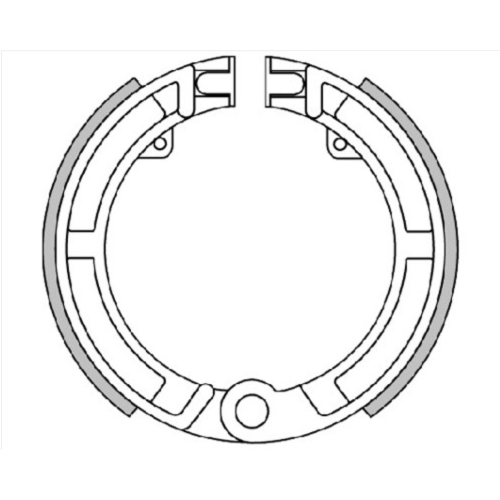 POLINI 176.0162 125 x 17 front brake shoes without spring for VESPA 50 80 90 125 150 175 SPECIAL PK PRIMAVERA ET3 SUPER PX SPAGNA TM P FL FL2 EUROPA RST MIX C1 2 3 4 PENTARO APE