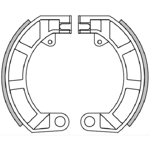 POLINI 176.0159 150 x 24 rear brake shoes without spring VESPA 50 90 125 SPECIAL V5B SS SUPER SPORT PRIMAVERA ET3 100 R SS P80E