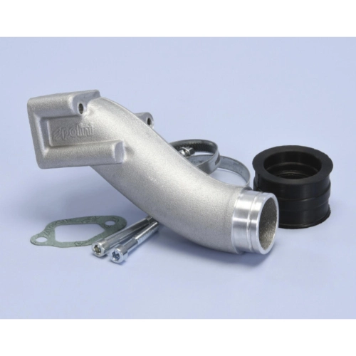Kompletter POLINI 215.0434 Ansaugkrümmer, Durchmesser 28 mm, für 28 PWK Vergaser, VESPA 50, 125 NLR, ET3, PRIMAVERA SPECIAL, 2-Loch-Motorräder