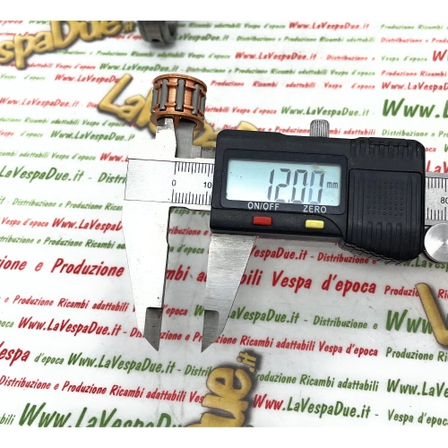Vilebrequin MAZZUCCHELLI AMT 248HF pour PIAGGIO SFERA GILERA TYPHOON série spéciale compétition, axe de 12 mm, course de 39,2 mm, masses de 70 mm de diamètre avec plaque et bielle HF