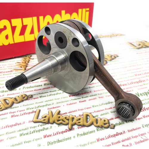 Albero Motore MAZZUCCHELLI AMT 163 per VESPA 150 VB1T VL1 con masse tonde corsa 57 mm Biella interasse 110 mm Spinotto 15 mm