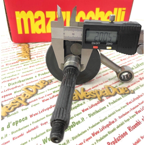 Cigüeñal MAZZUCCHELLI AMT 218M para scooter PIAGGIO SFERA 50 FREE LIBERTY NRG NTT QUARTZ VESPA ET2, pasador de 12 mm, pesos aumentados