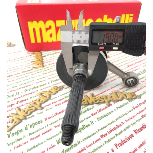 Cigüeñal MAZZUCCHELLI AMT 218M para scooter PIAGGIO SFERA 50 FREE LIBERTY NRG NTT QUARTZ VESPA ET2, pasador de 12 mm, pesos aumentados