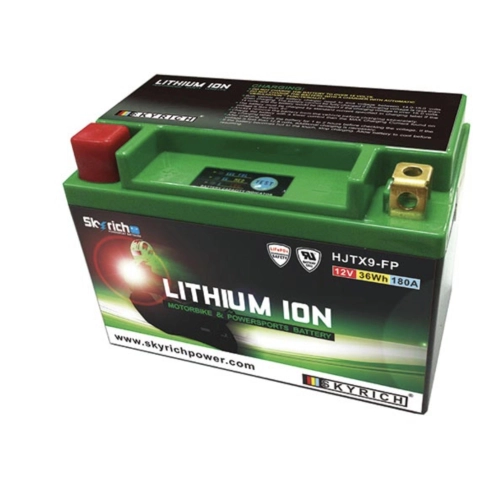 BATTERIA LITIO SKYRICH HJTX9-FP 12V 36WH HONDA KAWASAKI SUZUKI TRIUMPH KTM