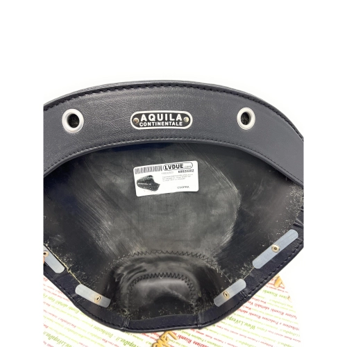 Dark blue saddle cover with 18cm handle holes for VESPA 150 VL1/2/3T VB1T or 610220M