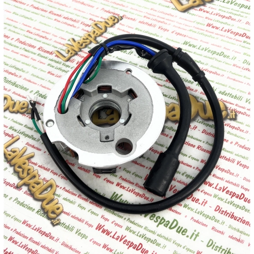 Originaler Spulenträger-Stator für VESPA PK 50 125 XL RUSH FL N HP V5X3T VMX6T V5X4T VMX7T V5X5T V5N1T von 1982 bis 1990 APE 50 TM P ro 199495 497654