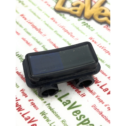 Juego de luces indicadoras VESPA PK 50 80 100 125 S SS automáticas originales PIAGGIO, luz e indicador de flecha para manillar ro 178935, luz de control AZUL y VERDE, completo con tornillos y placa de fijación a la tapa del manillar.