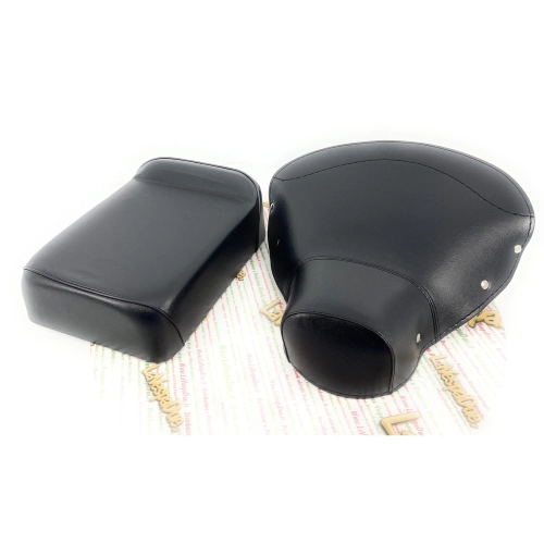 Funda de asiento y kit de cojines azul oscuro para VESPA 125 150 (modelos desde 1959: VNA, VNB, VBB, VBA, GT, GTR, PX, PE, SPRINT) - Producto italiano.