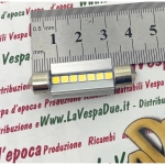 12 Volt CANBUS LED bulb with SV 8.5 connection, 41 mm long, white color, 6000° K, 2.4 W for VESPA LAMBRETTA APE motorcycles and cars