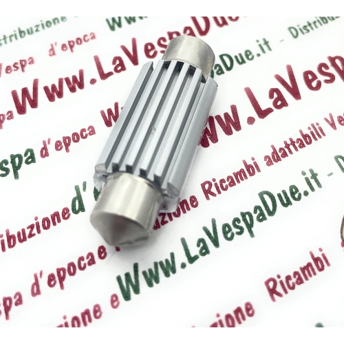 Bombilla LED CANBUS de 12V 30V con casquillo SV 8.5 de 39 mm de longitud, color blanco, 6000K, 2.3W para motocicletas y coches VESPA LAMBRETTA APE