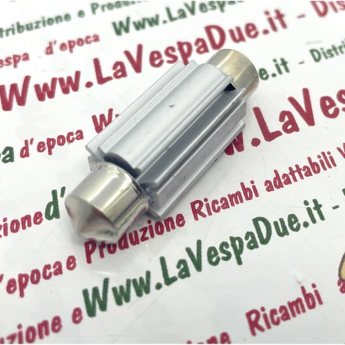 Ampoule LED CANBUS 12 volts avec culot SV 8,5, longueur 39 mm, couleur blanche, 6000 K, 2,4 W pour motos et voitures VESPA, LAMBRETTA, APE