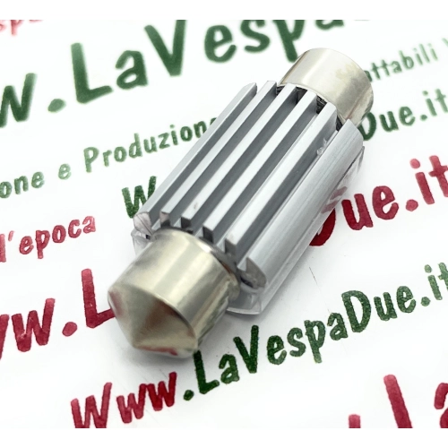 Ampoule LED CANBUS 12V/30V avec culot SV 8.5 de 36 mm de long, couleur blanche, 6000K, 2,3W pour motos et voitures VESPA, LAMBRETTA, APE