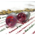 2 Red LED bulbs with BA15S socket 12 Volt red color 6000° k 1.5 W for VESPA LAMBRETTA APE Motorcycles and cars