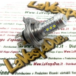 H4 12W 10-30V LED bulb, white, 6000k, 7.5W, for Vespa Lambretta Ape motorcycles and cars