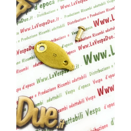 Cache de verrouillage de direction avec rivet en laiton pour VESPA 50 90 125 150 180 200 NLR SPECIAL ET3 PRIMAVERA ELESTART SS GL TS SPRINT SUPER SPORT GT R RALLY ro 174628 174629