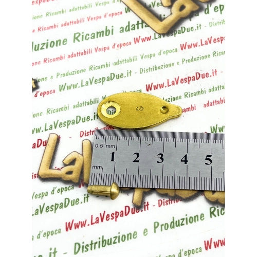Cache de verrouillage de direction avec rivet en laiton pour VESPA 50 90 125 150 180 200 NLR SPECIAL ET3 PRIMAVERA ELESTART SS GL TS SPRINT SUPER SPORT GT R RALLY ro 174628 174629