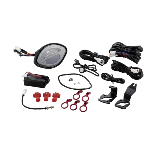 SIP 50000760 2.0 CARBON LOOK VESPA 125 150 160 180 GT VBA VBB GL GS SPRINT SS shell-shaped rev counter speedometer black dial black LCD 20 functions digital analog