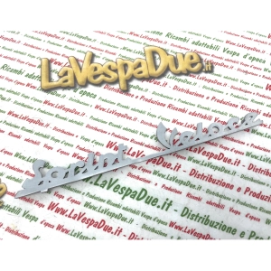 Letras para la placa trasera en aluminio pulido, 178 mm de largo, para VESPA 150 SPRINT VELOCE VLB1T de 1967 a 1969, producto italiano en hierro fundido.