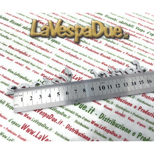 Letras para la placa trasera en aluminio pulido, 178 mm de largo, para VESPA 150 SPRINT VELOCE VLB1T de 1967 a 1969, producto italiano en hierro fundido.
