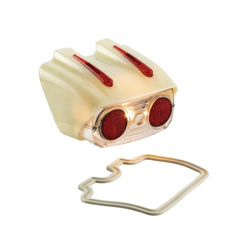 SUPER CATALUX Kunststoff-Rückleuchte für LAMBRETTA 125, 150 LI (1. und 2. Serie) und 175 TV (1. und 2. Serie) – elegantes Zubehör