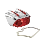 SUPER CATALUX Chrom-Rückleuchte für LAMBRETTA 125, 150 LI (1. und 2. Serie), 175 TV (1. und 2. Serie) – elegantes Zubehör